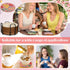 Reallnaive 45 4 Inch Pcs Flower Wooden Coasters Painting Kit, Paint Your Own Boho Coasters with Markers, Mothers Day