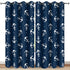 MissHope Nautical Anchor Blackout Curtains Ocean Beach Coastal Beach Theme Home Decoration