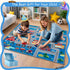 31x47in Play Mat Kids Rug for Boys and Girls, Non-Slip Playroom Rug Car Rugs for Kids Toy Cars Kid Classroom Road Rugs