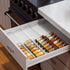 Yieach 8 Pack 11'' 22'' Adjustable In Drawer Spice Organizer - Expandable From to - Acrylic Drawer Seasoning