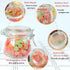 Glass Jar with Airtight Lid, 16 Oz Set of 2, Wide Mouth Leakproof Food Storage Containers for Coffee, Sugar