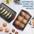 Baking Sheet Set, 2-Piece Large Cookie Sheet with Silicone Handles, BPA Free Nonstick Steel Baking Pans for Oven