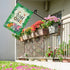 Wild One Garden Flag 12 x 18 Inch Double Sided, Happy 1st Birthday Zoo Theme Outdoor Banner for Party Decor