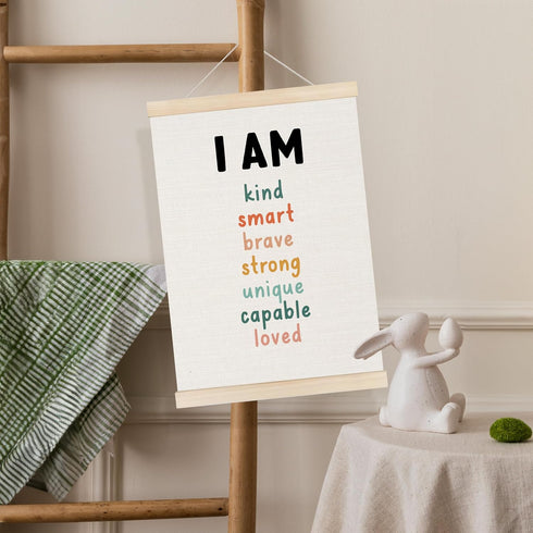 Koesus 12x16 Inch Set 3, Inspirational Classroom Wall Art Poster Hanger Frame of Positive Affirmations for Kids