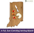 Totally Bamboo Indiana State Shaped Bamboo Serving & Cutting Board