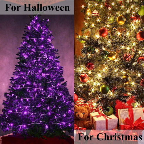 66FT 200 34 Color Changing Christmas Lights Outdoor, LED Colors String Lights with Remote Multicolor Plug in Waterproof