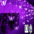 Decorman Butterfly Curtain Lights, 13ft 96 LED USB Window Fairy Lights 16