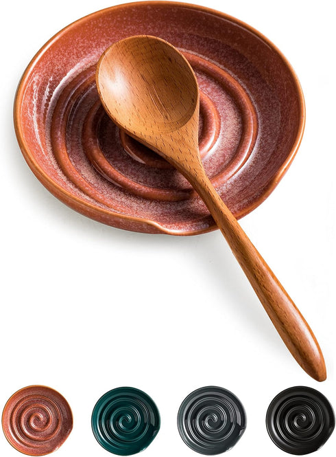 Ceramic Spoon Holder, Large Spoon Rest for Stove Top, Spatula, Coffee Spoon, Farmhouse Cooking and Coffee Spoon Rest