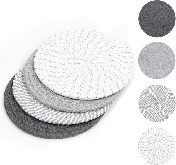 SHACOS 8" Trivets for Hot Dishes, Heat Resistant Large Coaster for Kitchen Countertop, Table Decor, Home Essentials