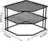 3-Tier 9x9x7.5 Inches Counter yarlung Cabinet Corner Shelf, Metal Wire Plate Rack Kitchen Corner Organizer for Cups