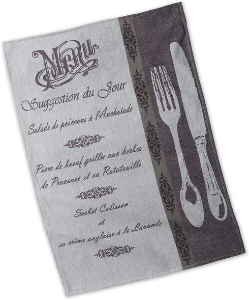 DII Cotton French Jacquard Dish Towels, Set of 3 Decorative Tea Towels for Everyday Kitchen Cooking and Baking