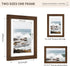 5x7 4x6, 5 7 1 Pack, FLYJOE Oak Wood Picture Frame with Mat for by USA-Sourced Natural Solid Wooden Photo Frame