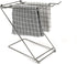 Stainless Steel Washcloth Holder - 4 Arms Folding Towel Drying Rack for Kitchen Countertop, Bathroom, Silver