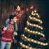 Vimorg 2.5Inch 33Ft 100 8 Christmas Decorations, x Led Christmas Tree Ribbon Lights with Remote Control, Battery