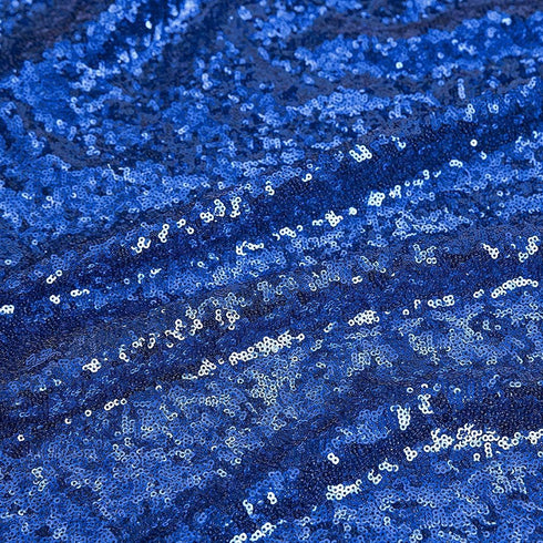 Hahuho 50x50 inch Royal Blue Square Sequin Tablecloth, Glitter Tablecloth for Bridal Shower, Birthday, Wedding, Dessert