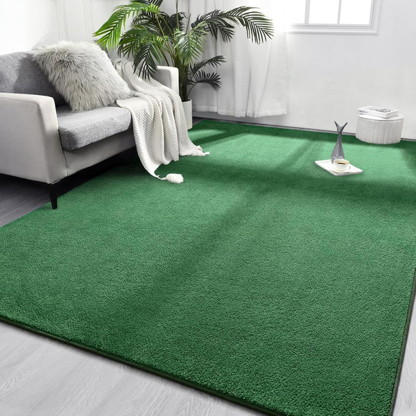 FlyDOIT Area Rugs for Bedroom Living Room, 5x8 Green Super Soft Comfy