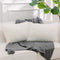 NordECO HOME Luxury Soft Faux Fur Fleece Cushion Cover - 12" x 20" Inch, White, 2 Pack (No Pillow Insert)