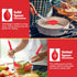 P&P CHEF Red Cooking Utensils Set of 4, Heat-proof Silicone Turner Spoon for Nonstick Cookware, Dishwasher Safe