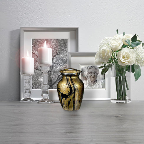 Trupoint Memorials Small Urns for Human Ashes Keepsake, Camouflage Decorative Mini Cremation Urn