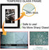 TheDisplayGuys - 4" x 6" Square Profile Wooden Picture Frame with Tempered Glass - Black - 2-Pack with Easel