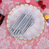 Luter Metallic Long Birthday Candles with Silver Stand - Cake Candles for Wedding Birthday Party Decoration (24 Pieces)