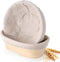 Sourdough Bread Proofing Baskets Set of 2, Round & Oval Banneton Bowl with Liners for Baking