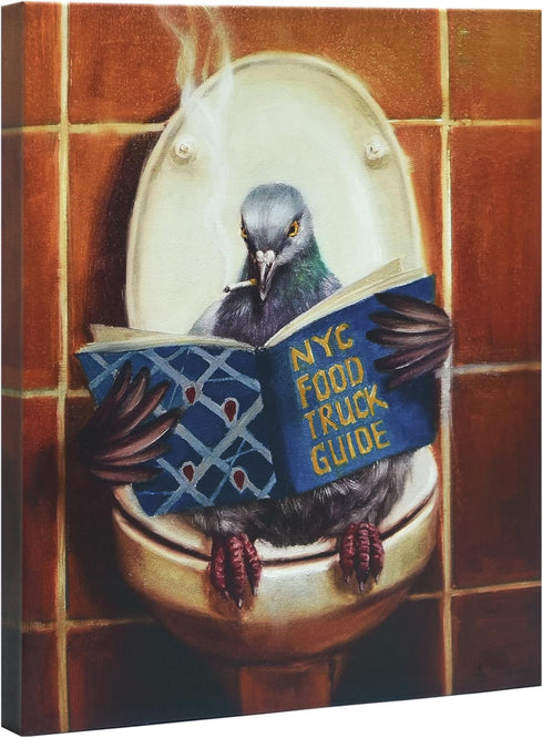 20" 16" 2", Empire Art Direct Stool Pigeon Pet Wall, Graphic Wall Art Print on Wrapped Canvas Contemporary,Ready