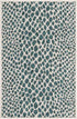Unique Loom Outdoor Collection Area Rug - Cape Town, Teal/Ivory (2' 2" x 3' 1" Rectangle)