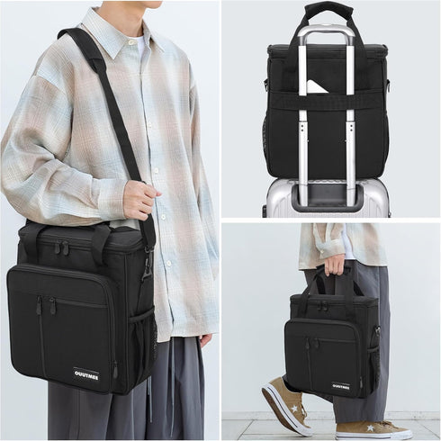 Coffee Maker Carrying Bag for Keurig K-Mini or K-Mini Plus, Portable Storage Tote Case with Extra Pockets