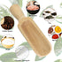 2 Pcs Wooden Spoons, 5.5 In Natural Beech Wood Bath Salt Scoop, Spice Spoons for Coffee, Sugar Scrubs, Cooking