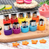 Vegetable Cutter Shape Set - Mini Cookie Cutters for Decorating Food, Children's Baking Accessories (20PCS+20Fork)