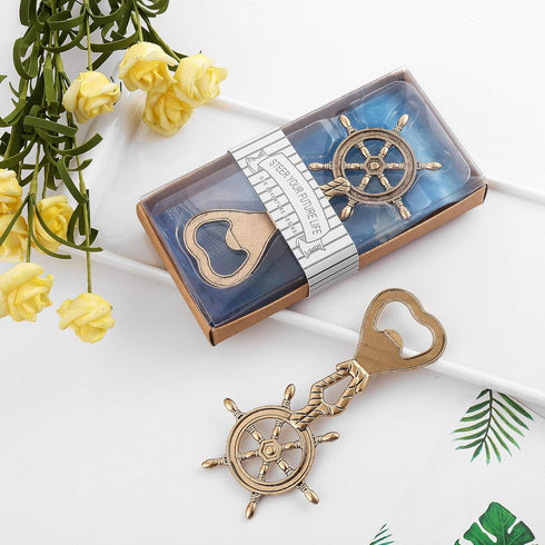 Rudder Bottle Opener - Nautical Gifts for Boater, Nautical Decor, Birthday Gift for Sailor in Gift Box