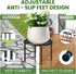 3-Pack Use(10.24" 10.24" 8.66" TOSKING Plant Stands - Heavy Duty Low Plant Stand, No Assembly Required Risers