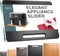 Ibyx Elegant Sliding Tray for Coffee Maker & Heavy Kitchen Appliances, Sturdy, Black Medium Size