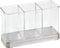 iDesign Forma Utensil Holder for Kitchen Countertop, 3 Compartments for Forks, Knives, Spoons