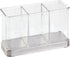 iDesign Forma Utensil Holder for Kitchen Countertop, 3 Compartments for Forks, Knives, Spoons