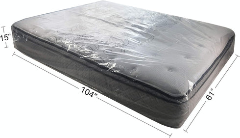 uBoxes Queen Size Mattress Covers/Bags, 61" x 15" x 104", Pack of 2 Moving Supplies
