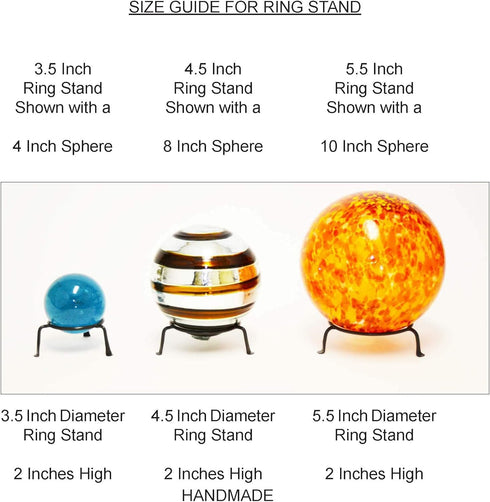 Basic Iron Display Ring Stand - 3.5 Inside Diameter x 2 High for Displaying Rings