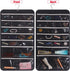DIOMMELL Hanging Jewelry Organizer, 47 Pockets with Zipper for Earrings Necklace Bracelet Ring Accessory Storage Bag