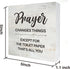 MAVOTEN (5 5 Inch) Bathroom Quote Prayer Changes Things Toilet Paper Wood Box Sign Rusitc Farmhouse Bathroom Restroom