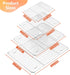 P&P CHEF Baking Cooling Rack Set - 4-Piece Stainless Steel Wire Racks for Oven Use, Healthy & Dishwasher Safe