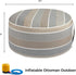 D20xH9,Portable FUNHOME Inflatable Ottoman Stool Round Pouf for Indoor/Outdoor Use,Foot Rest or Seating