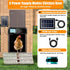 nolonly 4 Automatic Chicken Coop Door Solar Powered, LCD Screen Electric Auto Chicken Coop Door with Timer & Light