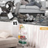 4-Tier PLKOW Metal Rolling Utility Cart, Multi-Functional Storage Cart for Office, Living Room, Kitchen, Bathroom