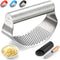 Zulay Kitchen Stainless Steel Garlic Press Rocker Set - Time Saving, Durable