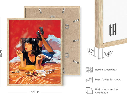 HAUS AND HUES 90s Movie Scene Poster for Room Aesthetic, Retro Wall Art, Noir Film College Decor UNFRAMED (16x20)