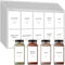 Spice Jar Labels, 140 pcs Minimalist Preprinted White Stickers for Herb Seasoning, Kitchen Pantry Organization