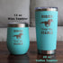 Horses Keep Me Stable Wine Tumbler with Sliding Lid, Stemless Stainless Steel Insulated Cup for Horse Lovers