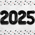 KatchOn Huge Black 2025 Balloons Number, 42 Inch Graduation Balloons, Foil Decorations for Class of 2025