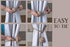 RII Beautiful Curtain Tiebacks, Natural Soft Jute Curtain Rope Pullback, Handmade Rustic Decorative Holdbacks, 2 Pair